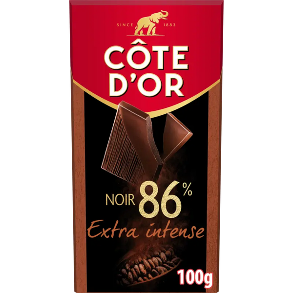 Côte d'Or Chocolade reep extra intense puur 86%