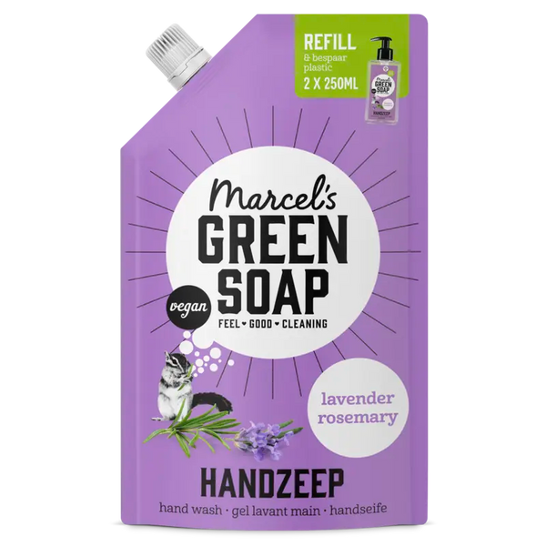 Marcel's Green Soap Handzeep lavender & rosemary navulling