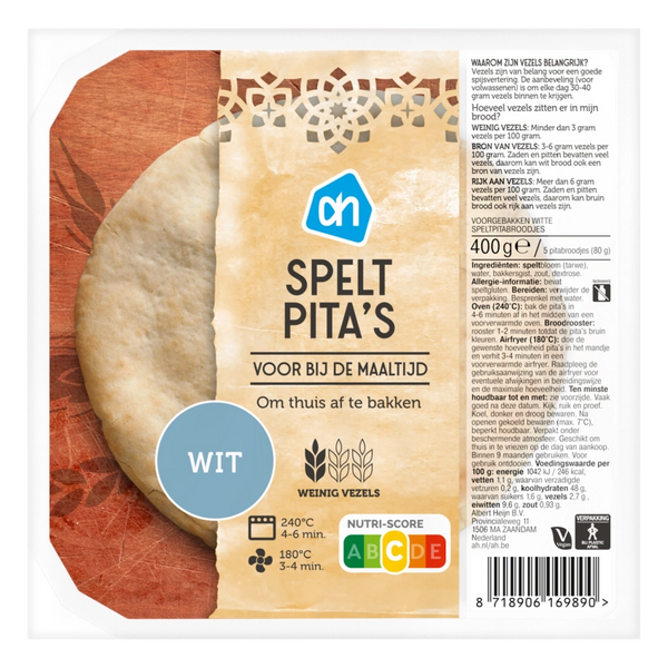 Spelt pita's
