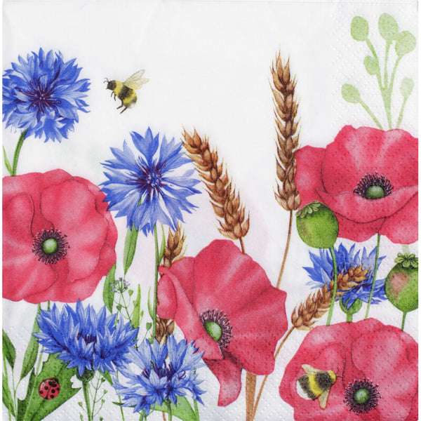 Servet klaproos 33x33cm