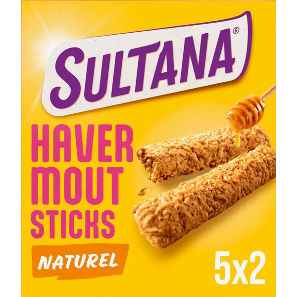 Sultana Oatmeal Sticks natural with golden syrup