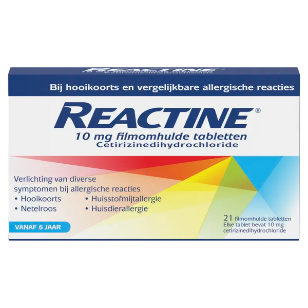 Reactine Hooikoortstabletten cetirizine 10 mg