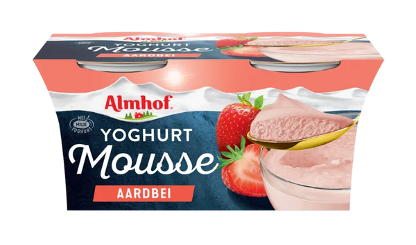 Almhof Yoghurt mousse aardbei