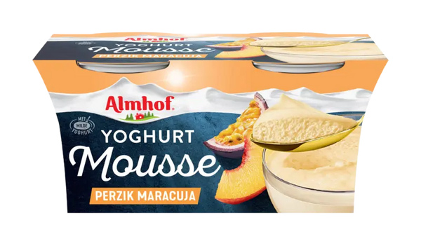 Almhof Joghurt-Mousse Pfirsich Maracuja