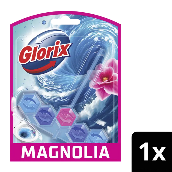 Glorix Pink magnolia blauw water wc-blok
