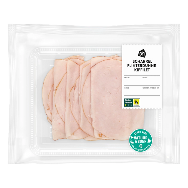 Scharrel flinterdunne kipfilet