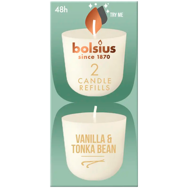 Bolsius Clean Light Vanilla Tonka Bean Refill