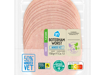 Boterhamworst minder vet