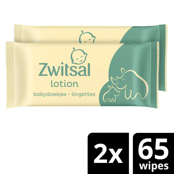 Zwitsal Baby lotion billendoekjes 2-pack