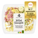 Frischer Stampf mit Chicorée, Schinken und Käse
