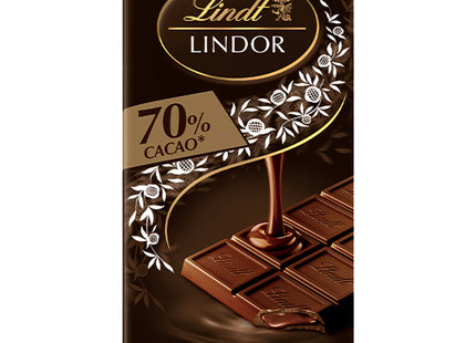 Lindt Lindor Riegel 70 % dunkle Schokolade