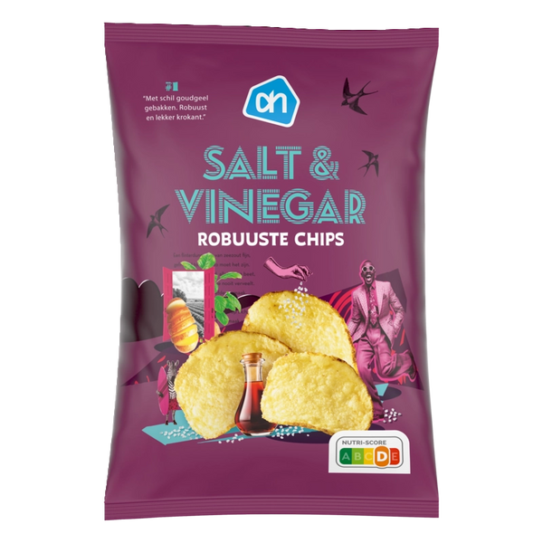 Robust salt and vinegar crisps