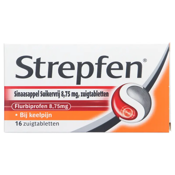 Strepfen Orangen zuckerfreie Lutschtabletten