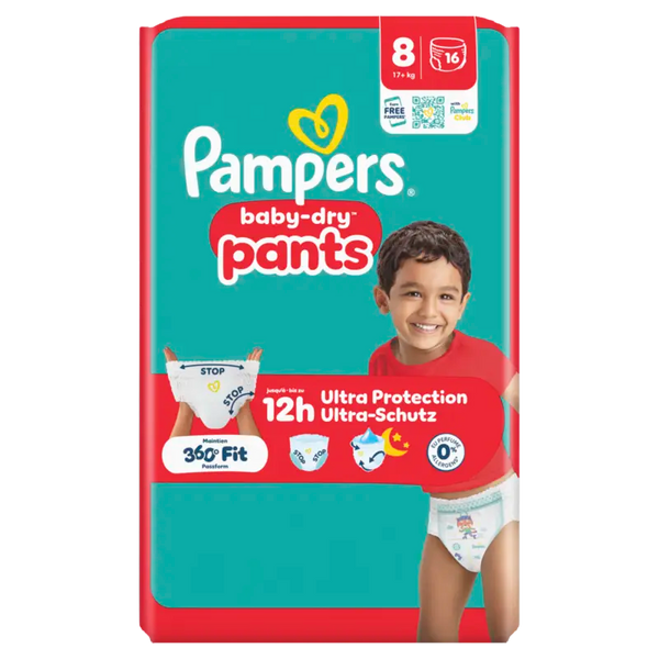 Pampers Baby-dry Windelhosen Größe 8