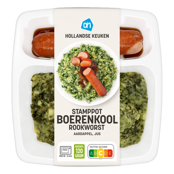 Hollandse stamppot boerenkool rookworst