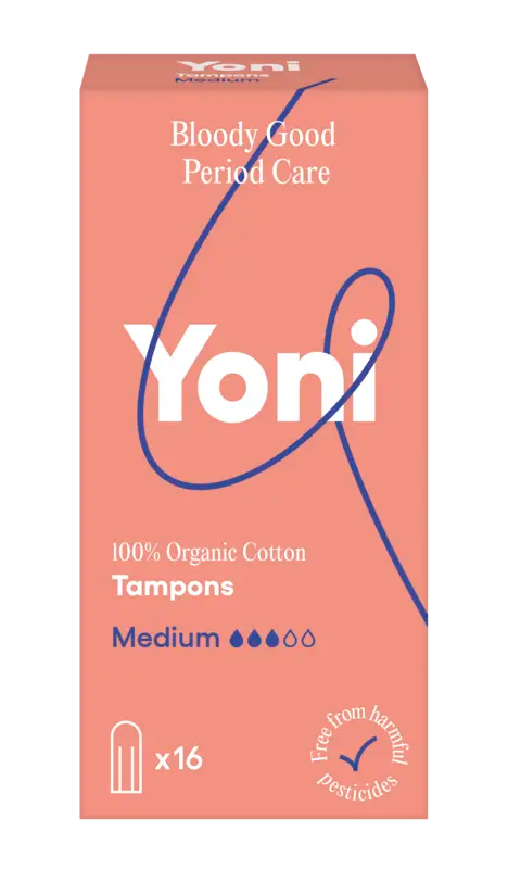 Yoni Tampons van biologisch katoen medium