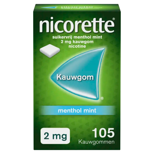 Nicorette Menthol mint 2 mg kauwgom nicotine