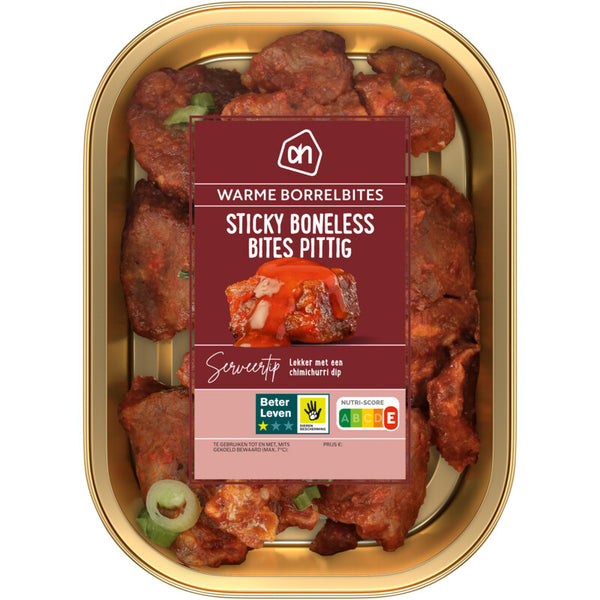 Sticky boneless bites pittig