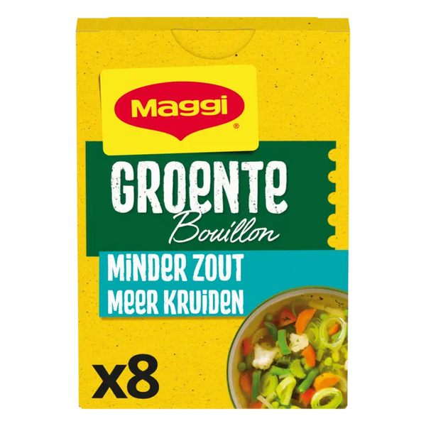 Maggi Groente bouillon minder zout