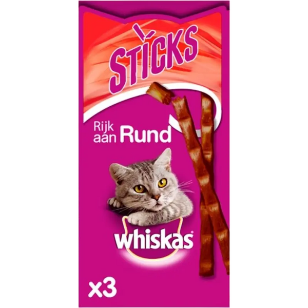 Whiskas Sticks rund kattensnacks