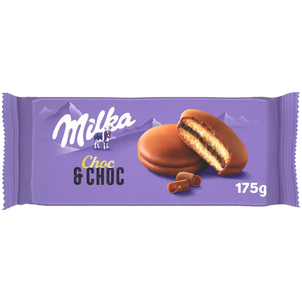 Milka Choc & choc cakejes met chocolade
