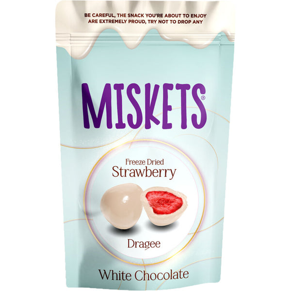 Miskets Witte chocolade aardbei