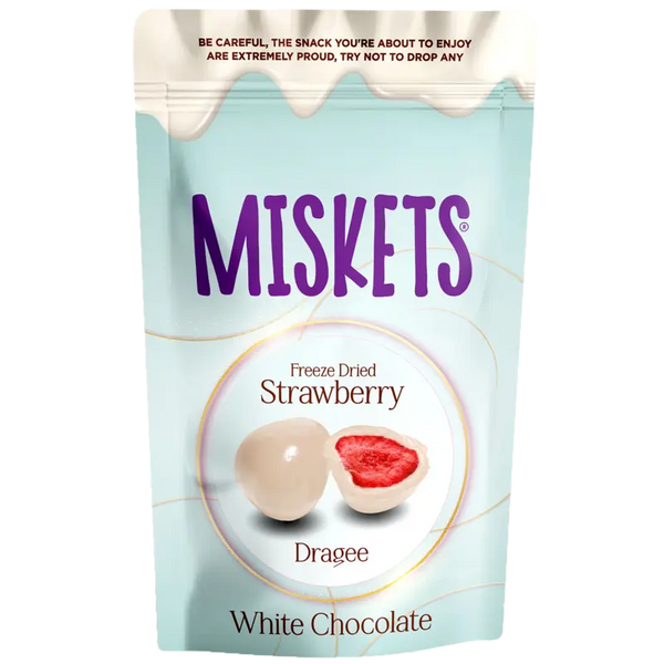 Miskets Witte chocolade aardbei