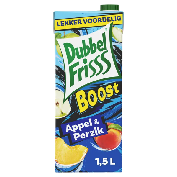 DubbelFrisss Boost Apfel & Pfirsich