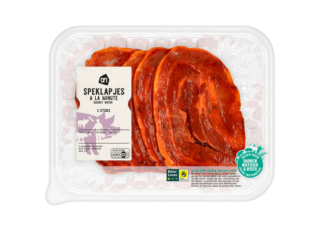 Speklapjes à la minute smokey bacon