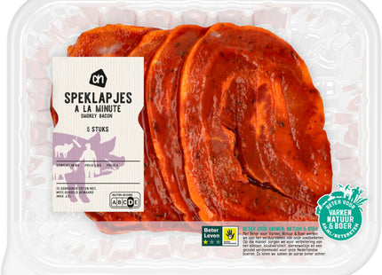 Speklapjes à la minute smokey bacon