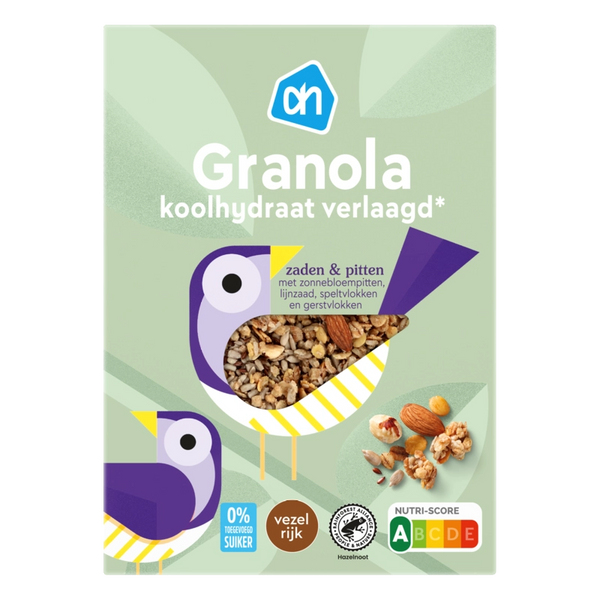 Granola koolhydraat verlaagd 0% suiker