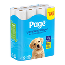 Page komplett sauberes Toilettenpapier