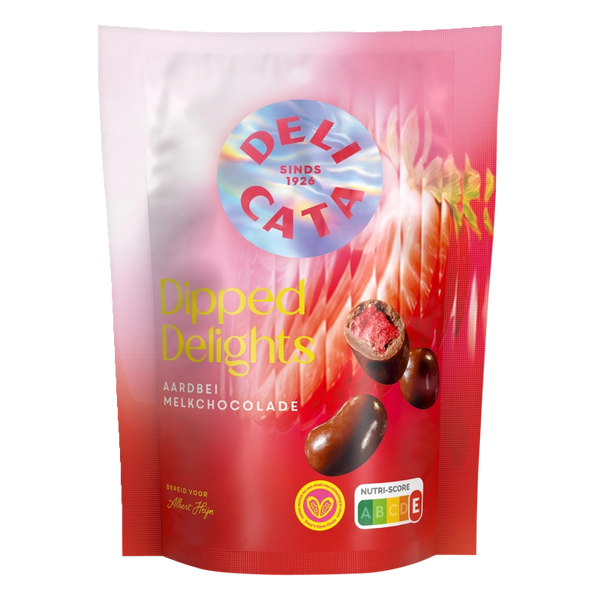 Delicata Dipped delights Erdbeere Milchschokolade