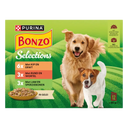 Bonzo Meal Pouches in Jelly beef, chicken, lamb