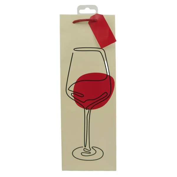 Hoomark Wine gift bag leaves