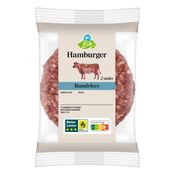 Biologischer Hamburger 2 Stück