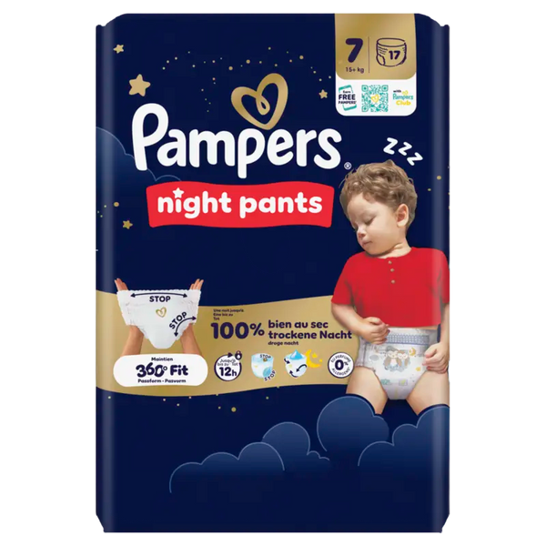 Pampers Night pants luierbroekje maat 7
