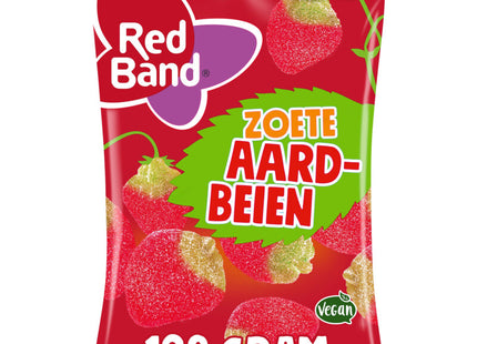 Rotes Band Süße Erdbeeren