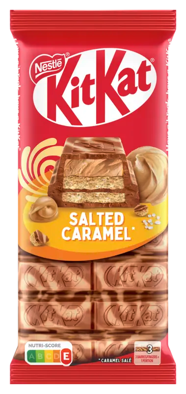 Kitkat Melkchocoladereep salted caramel