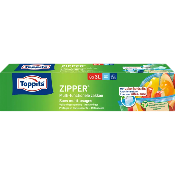 Toppits Zipper multi-functionele zakken 3liter