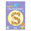 White chocolate letter confetti