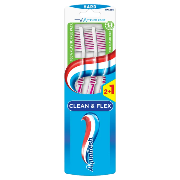Aquafresh Clean & flex hard tandenborstel