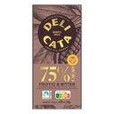 Delicata Riegel rein 75 % Kakao