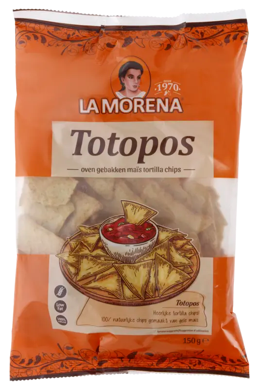 La Morena Totopos corn chips