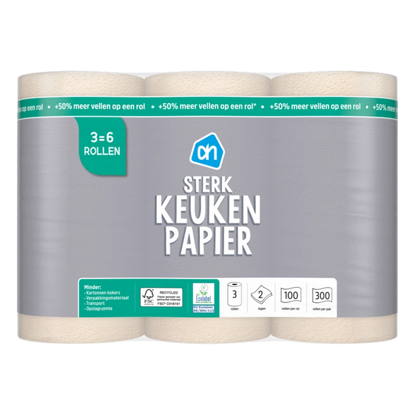 Küchenpapier stark 3=6 Rollen