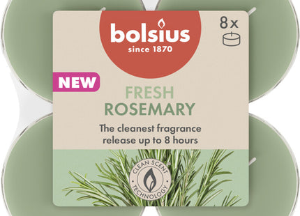 Bolsius Maxilichten 8u true scents rozemarijn