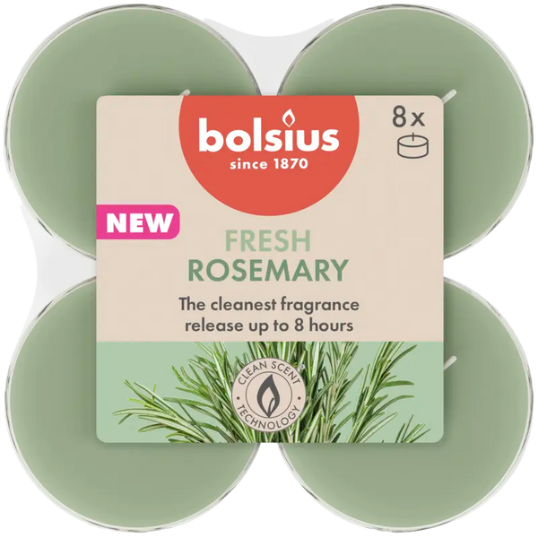 Bolsius True Scents Rosemary Maxi Lights 8h