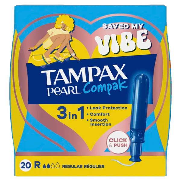 Tampax Tampons Compak Pearl Regular