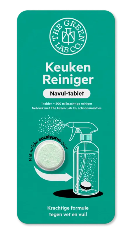 The Green Lab Co. Kitchen Cleaner eucalyptus refill tablet
