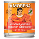 La Morena Sliced Red Jalapeño Peppers in Adobo Sauce